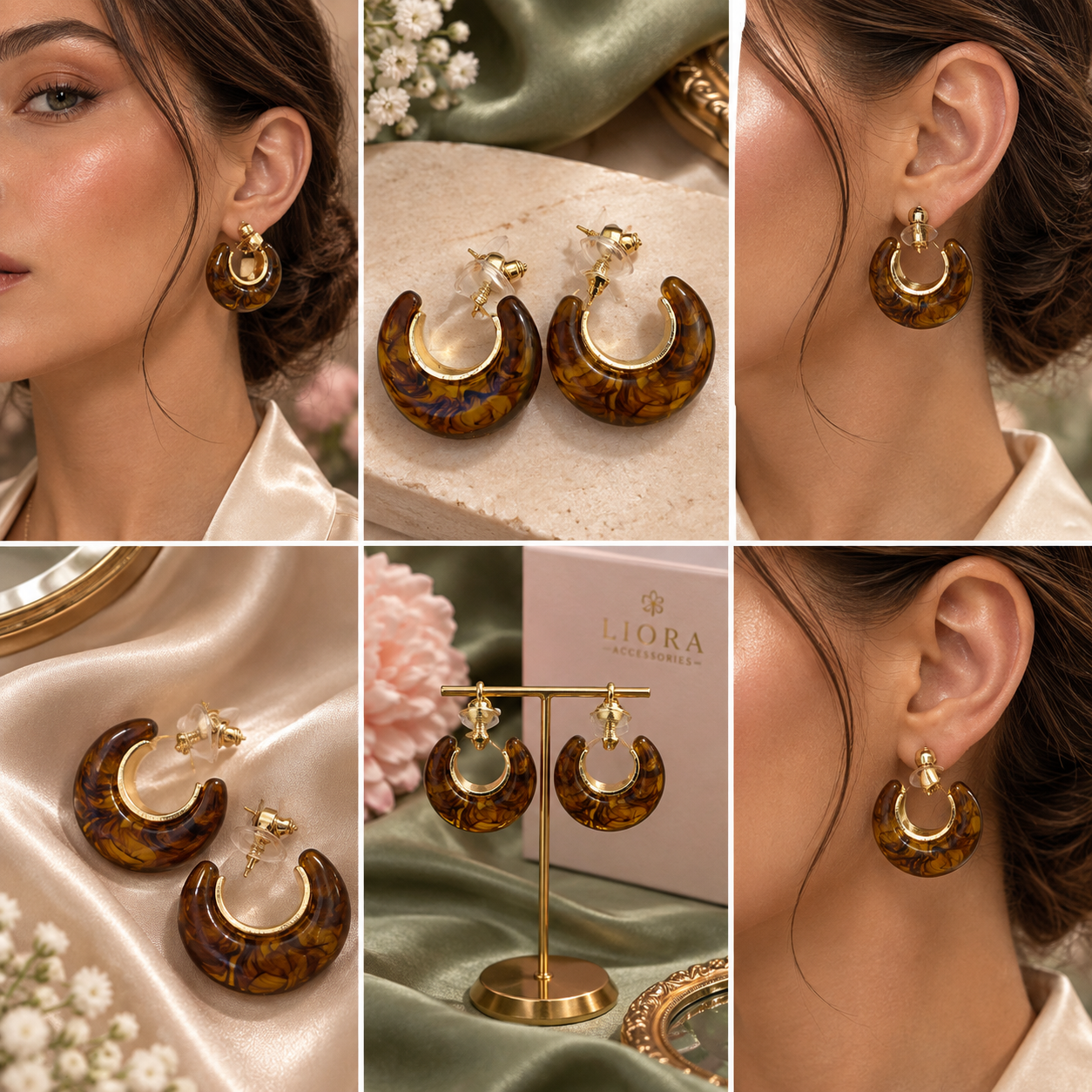 گوشواره حصیری فشن vogue