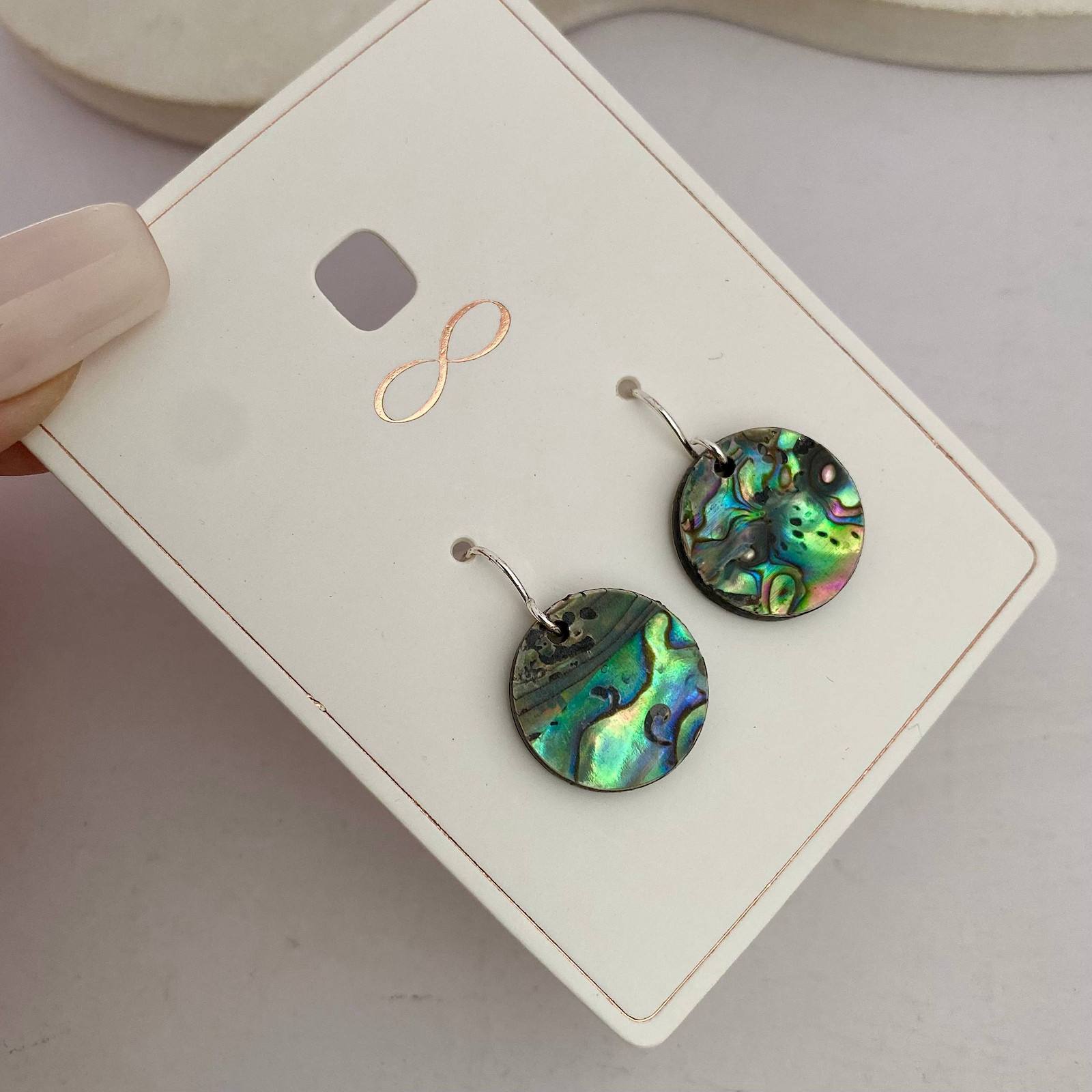 گوشواره صدف آبالون اصل آلمان orsay